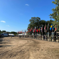 2. Maandag, 31 landenvlaggen op tentenkamp Heumensoord